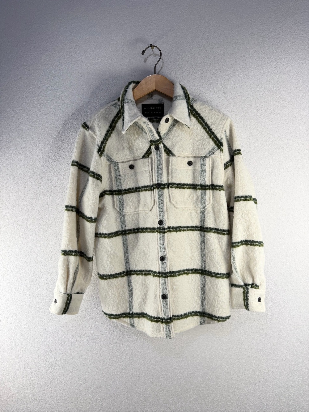All Saints Monica Woven Shirt Sz 4 - Picture 2 of 7